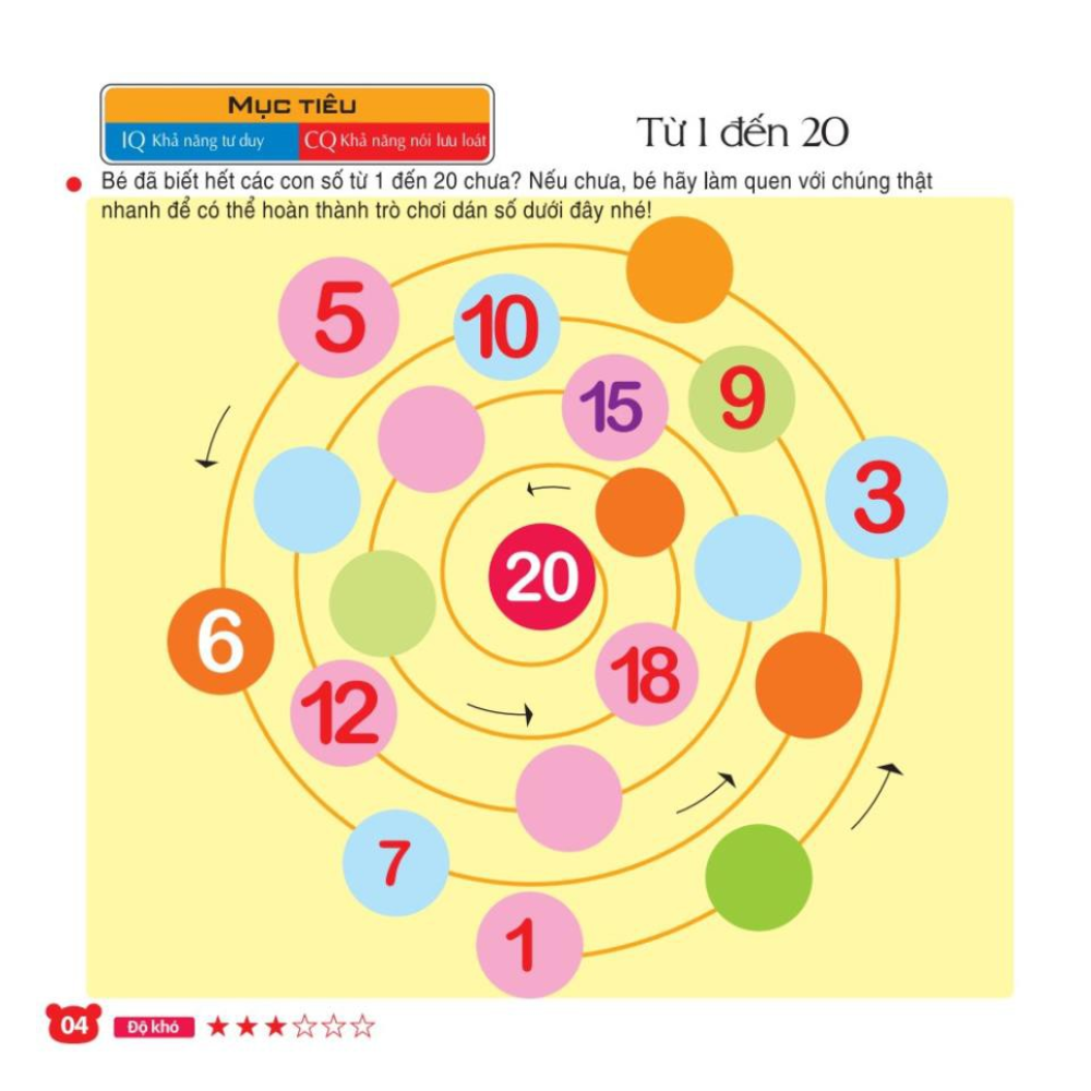 Chơi Cùng Các Con Số (208 Miếng Dán Hình Thông Minh - IQ - EQ - CQ)(Tái Bản)