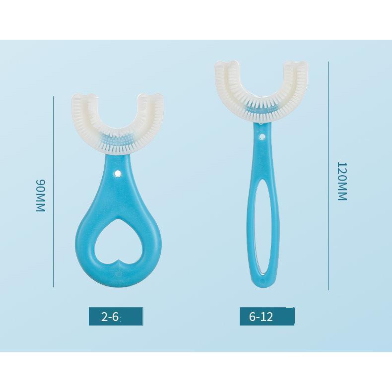Bàn Chải Đánh Răng Hình Chữ U Cho Bé Xoay 360 Độ