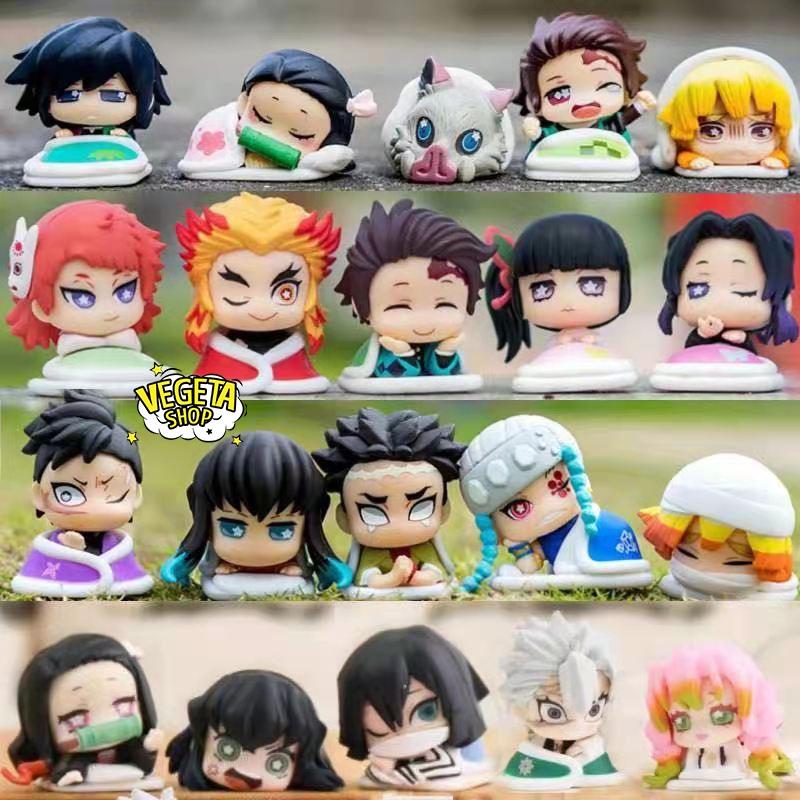Mô hình Kimetsu No Yaiba - Thanh gươm diệt quỷ - Tanjiro Nezuko Zenitsu Rengoku Shinobu Kanao Inosuke Daki phố đèn đỏ