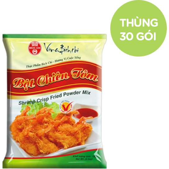 Thùng 30 gói Bột chiên tôm Bích Chi (150g/gói)