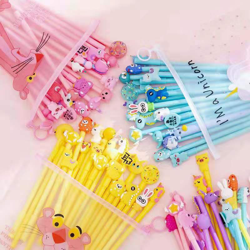 Set  túi 20 cây bút bi thú cho bé ,nhiều màu sắc ,ngộ nghĩnh xinh xắn đáng yêu cho bé lựa chọn