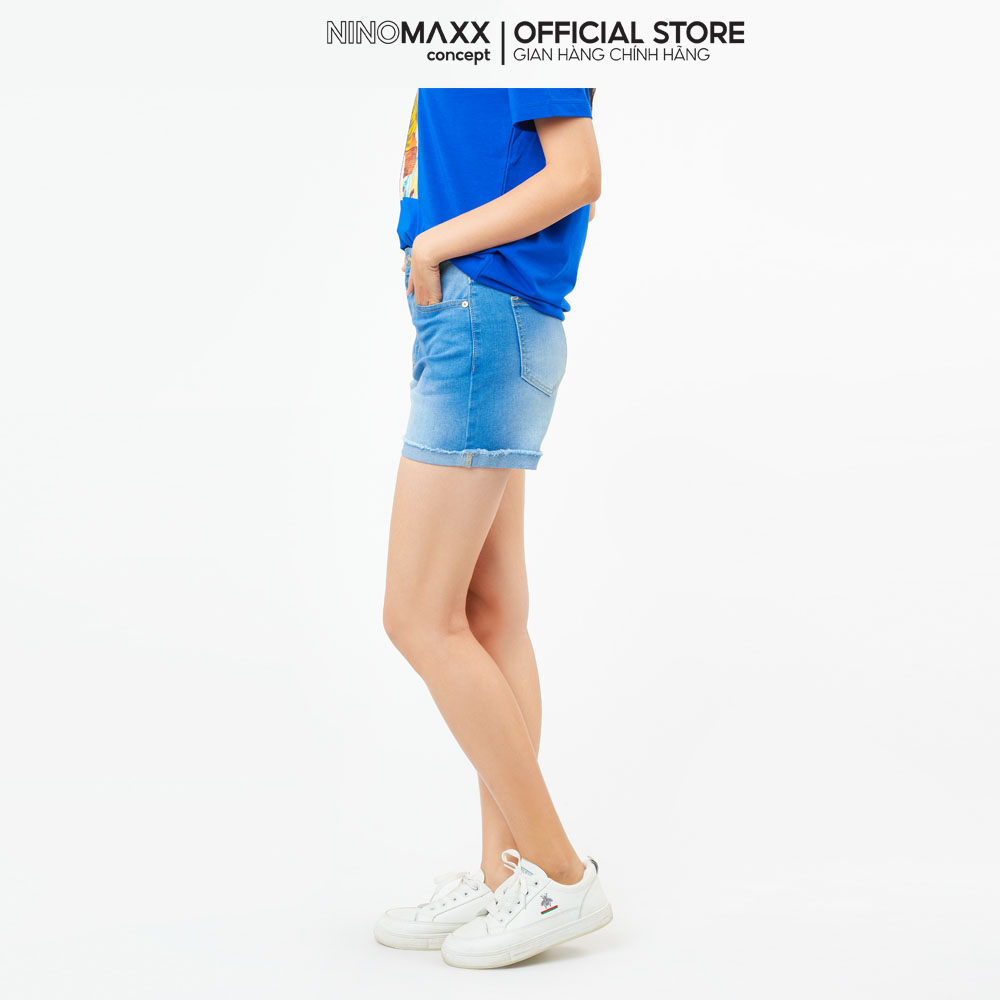 Ninomaxx Quần short Jean Nữ 2104048