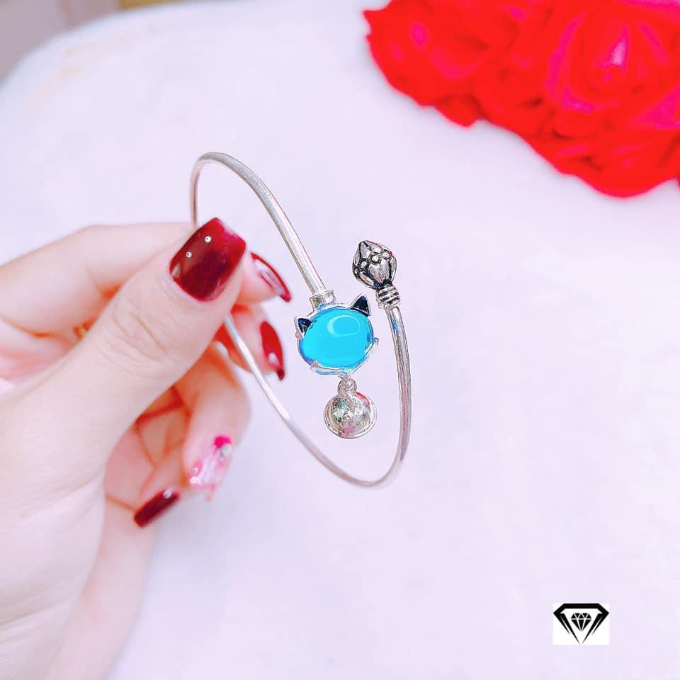 Vòng tay nữ bạc ta mặt hồ ly MS18