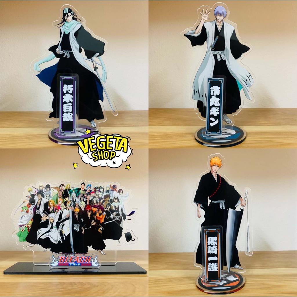 Mô Hình Tượng Standee Acrylic Mica 2 mặt - Bleach - Ichigo Rukia Kisuke Kenpachi Gin Byakuya Izuru Toshiro Aizen Renji