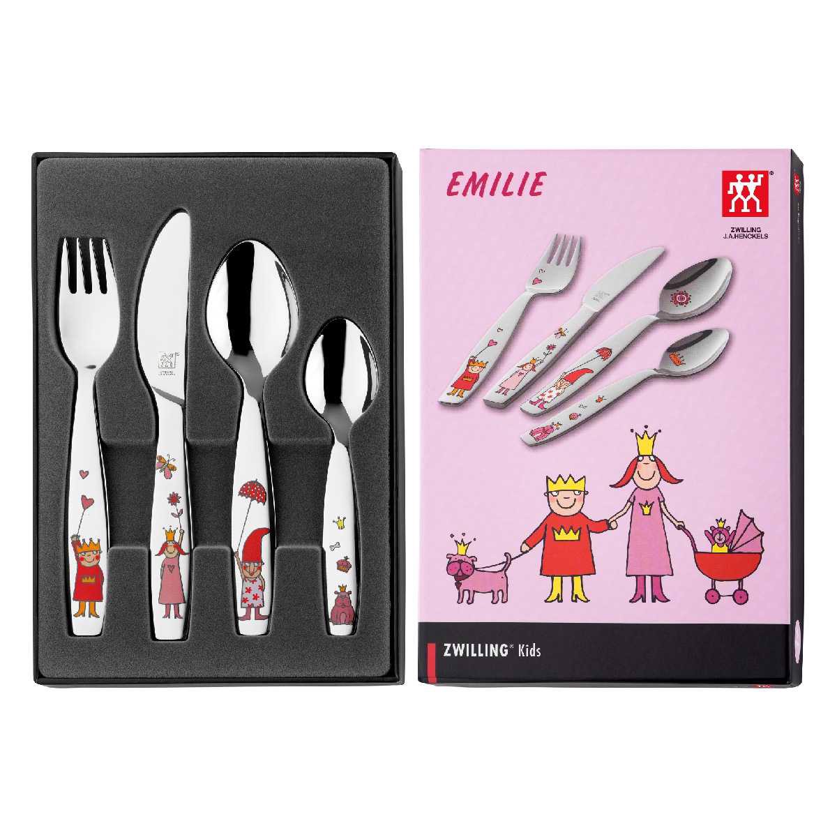 Bộ Muỗng Nĩa Trẻ Em Emilie Zwilling 4 Món