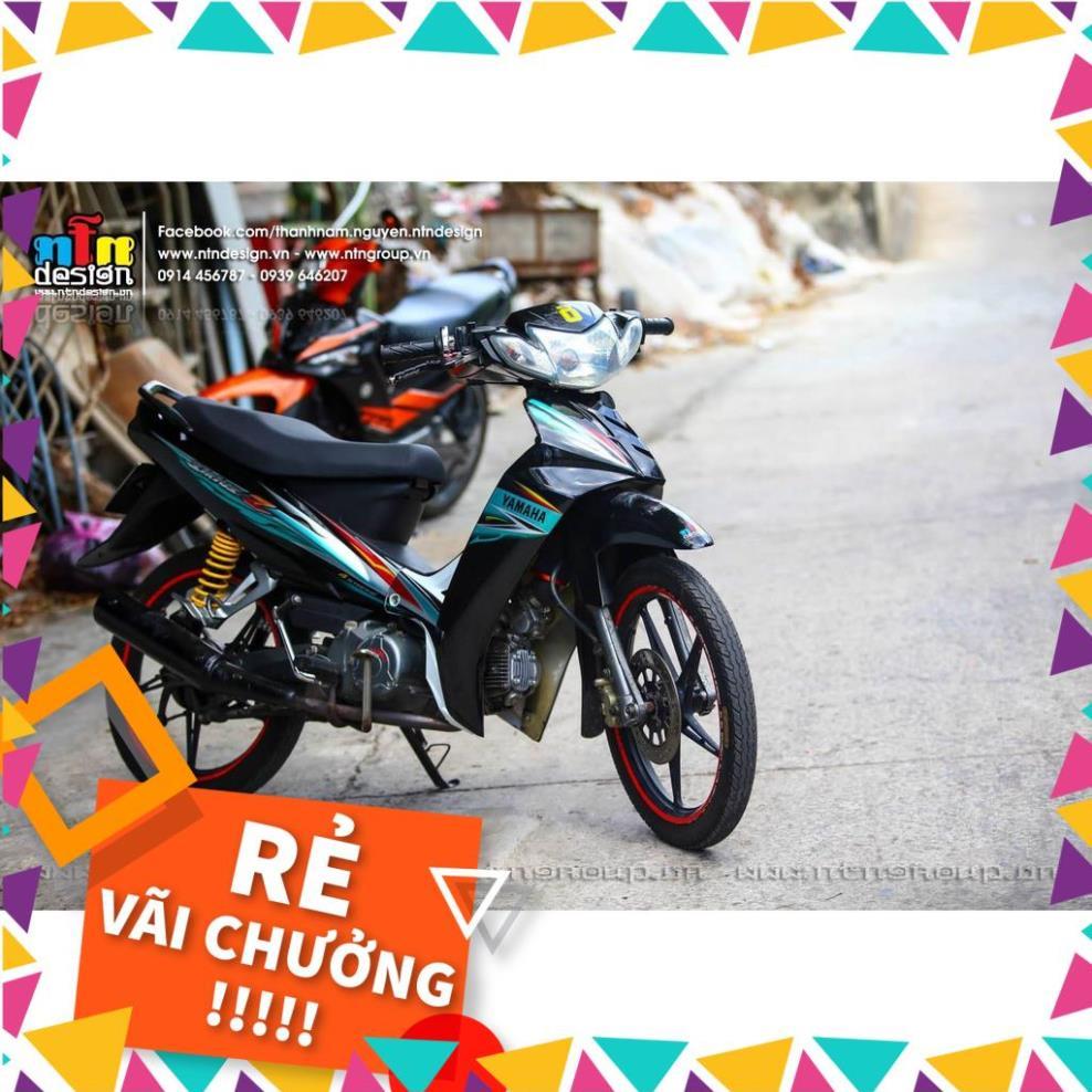 Tem Rời Sirius Mẫu Hoa Văn Chữ Spark Z Xanh Đen