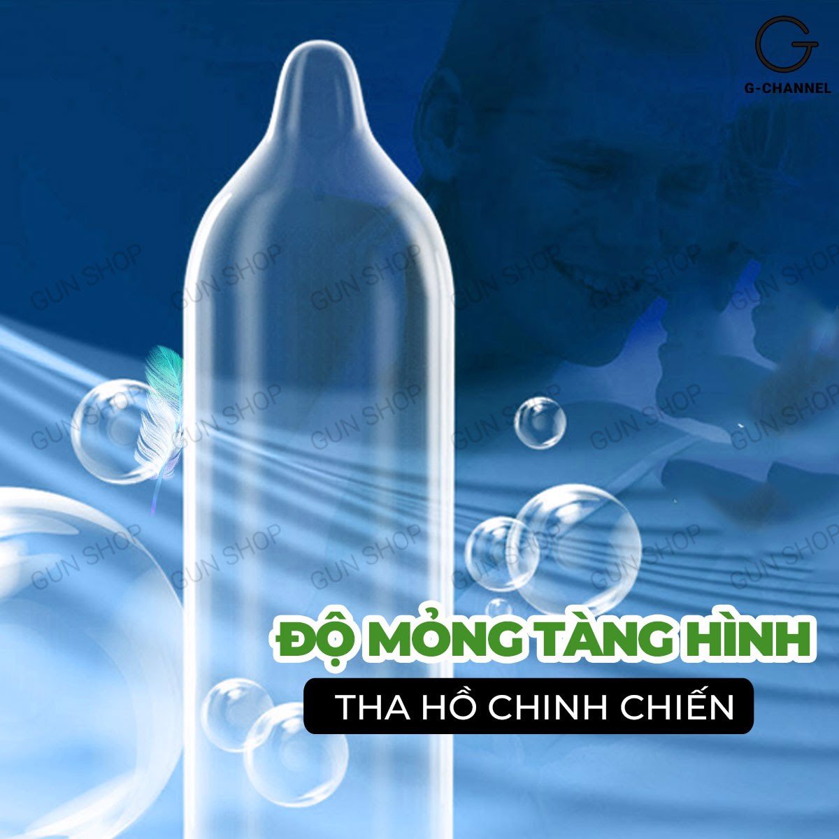 Bao cao su Toshiro Trơn - Mỏng trơn kèm 1 chiếc BCS Gun Super Thin