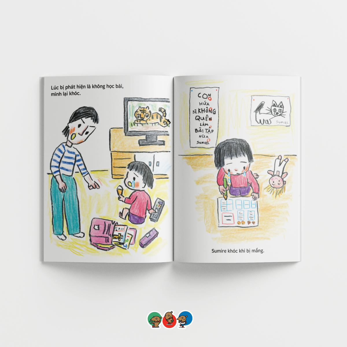 Sách cho bé từ 3 tuổi - Phát triển tư duy Để Con Được Khóc