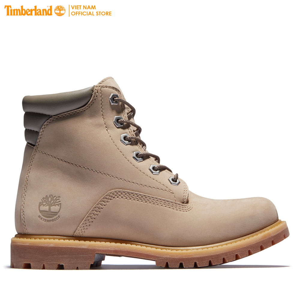 Timberland Giày Boot Nữ - Women’s Waterville 6-Inch Waterproof Boot Light Beige Nubuck TB0A2M26HJ
