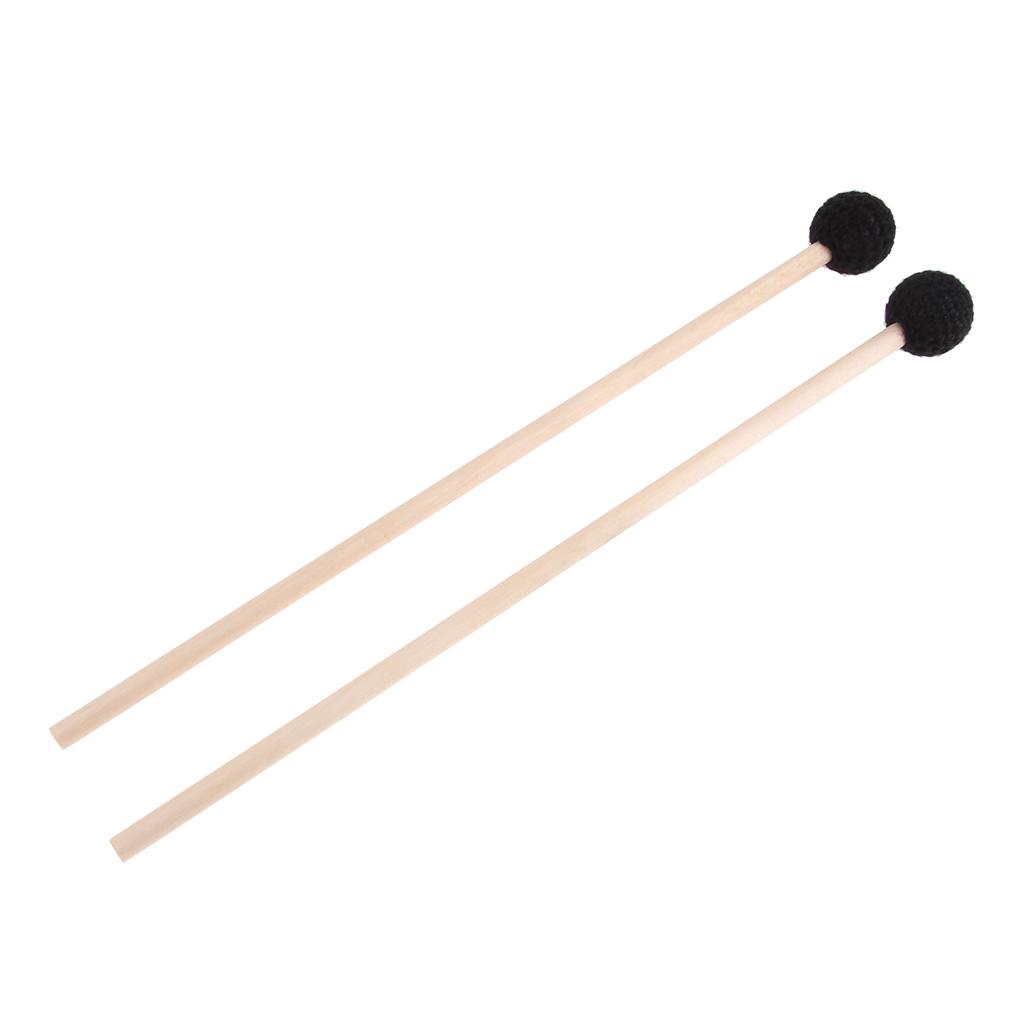 Wood Tongue Drum Sticks Lotus Drum Xylophone Mallets Rods Hammer,1 Pair