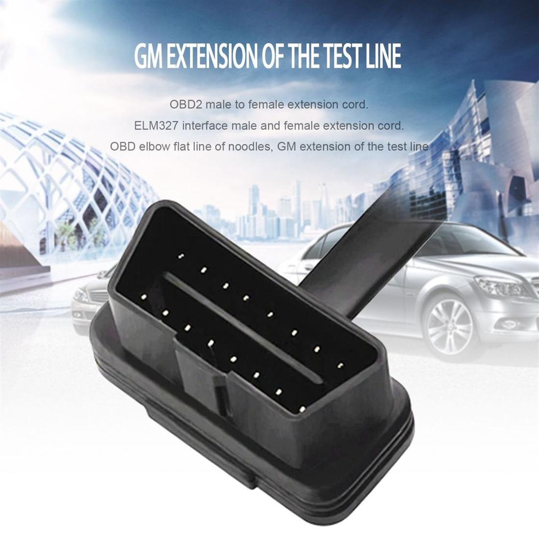 Dây Cáp Kết Nối Đầu Đực 16 Pin 8 Core OBD2 Sang Đầu Cái Cho Xe Hơi