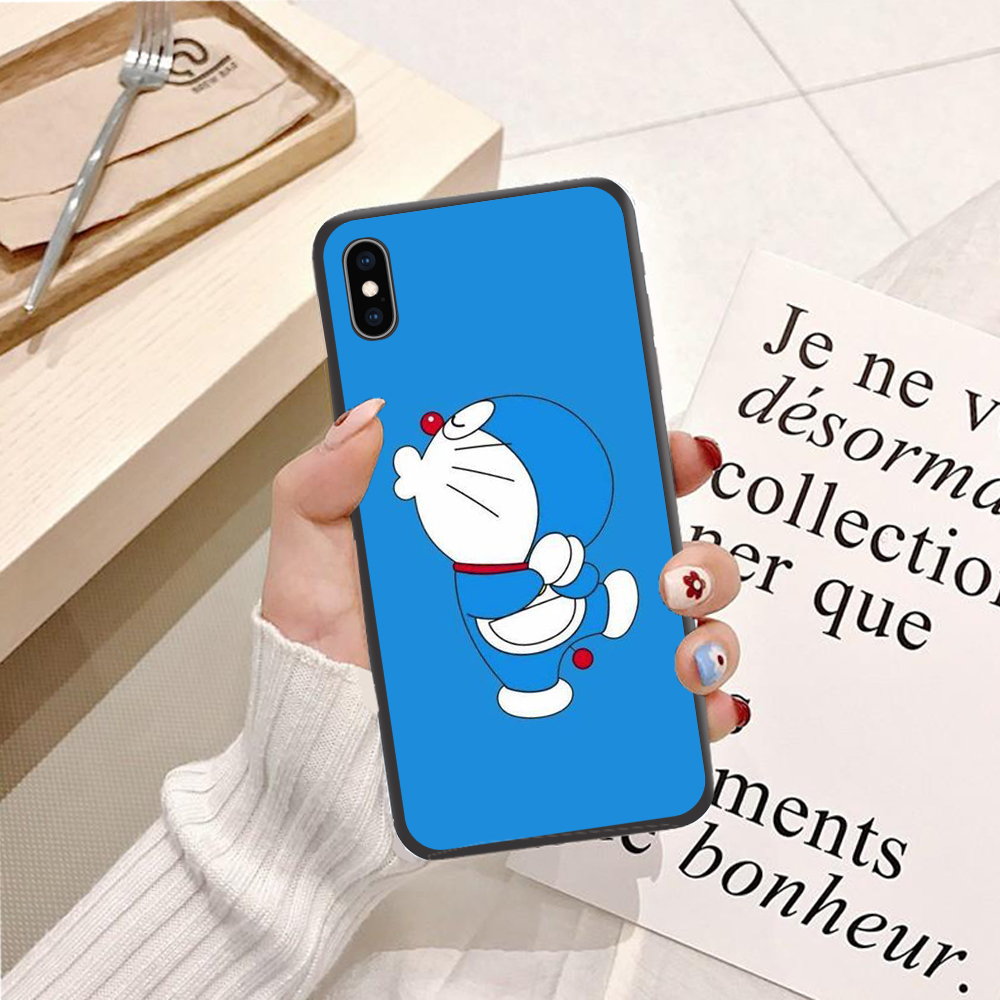 Ốp lưng điện thoại Iphone XS Max viền silicon dẻo TPU  hình Doremon Nhảy Múa - Hàng chính hãng