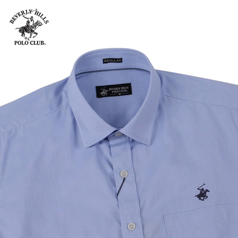 Áo sơ mi ngắn tay Nam Beverly Hills Polo Club Regularfit 100% cotton Xanh CMRSS20TL010