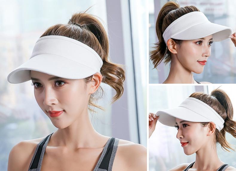 Mũ lưỡi trai nửa đầu không nóc, kiểu dáng thể thao, hở đầu, phong cách cho các bạn nữ – chất liệu co giãn