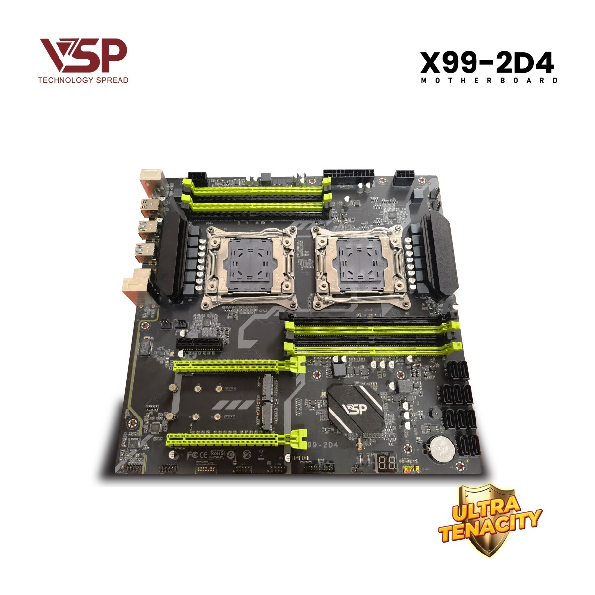 Bo Mạch Chủ Main VSP X99-2D4 (Dual CPU) Socket LGA 2011 – Hàng Chính Hãng