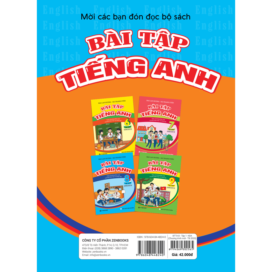 Bài Tập Tiếng Anh 8 Tập 1 - Không Đáp Án (Theo Chương Trình Mới Của Bộ GD&amp;ĐT)