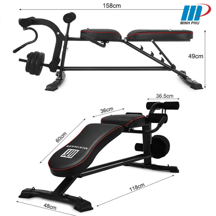 Ghế tập tạ đa năng MK-031 | Dụng cụ tập GYM nhỏ gọn giá rẻ