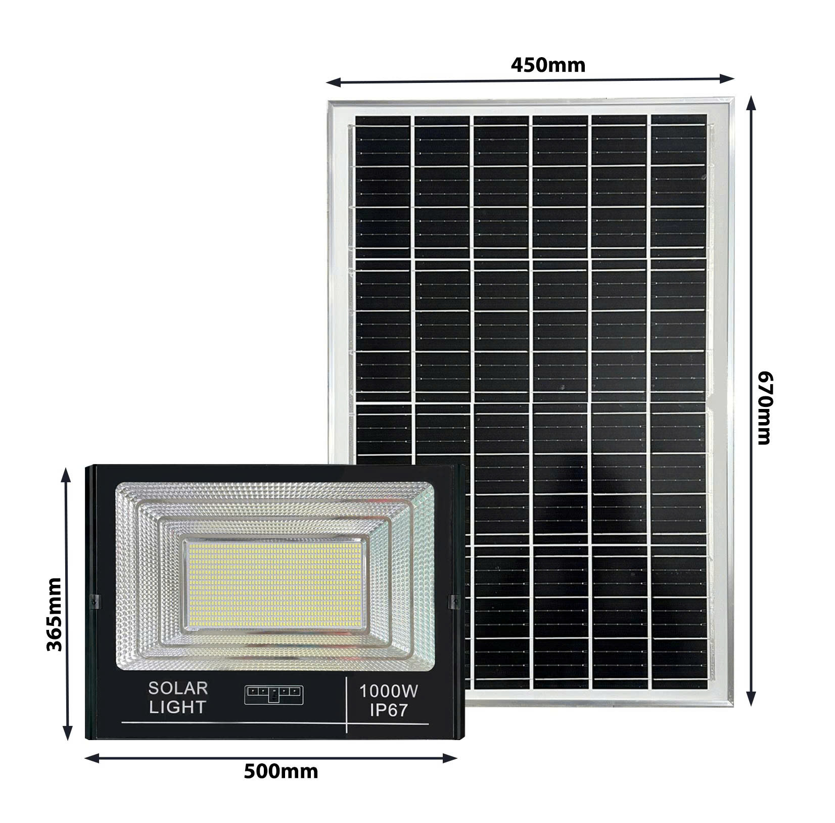 ĐÈN PHA NĂNG LƯỢNG MẶT TRỜI 1000W LED 5054