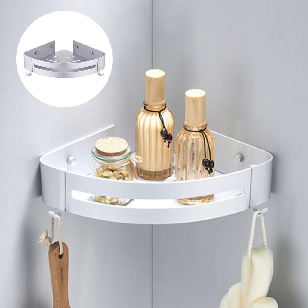 Bathroom Shelf Shower Wall Mounted Corner Basket Shampoo Storage