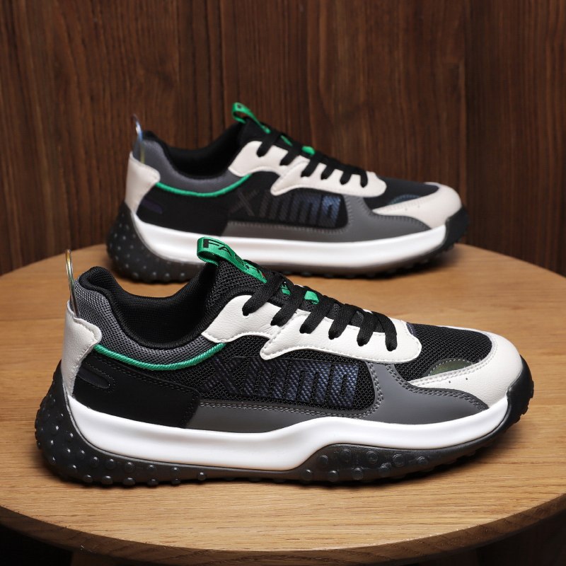 Giày Thể Thao Nam GEMI - Giày Sneaker Màu Trắng - Đen - Xám Trẻ Trung Năng Động - G5486