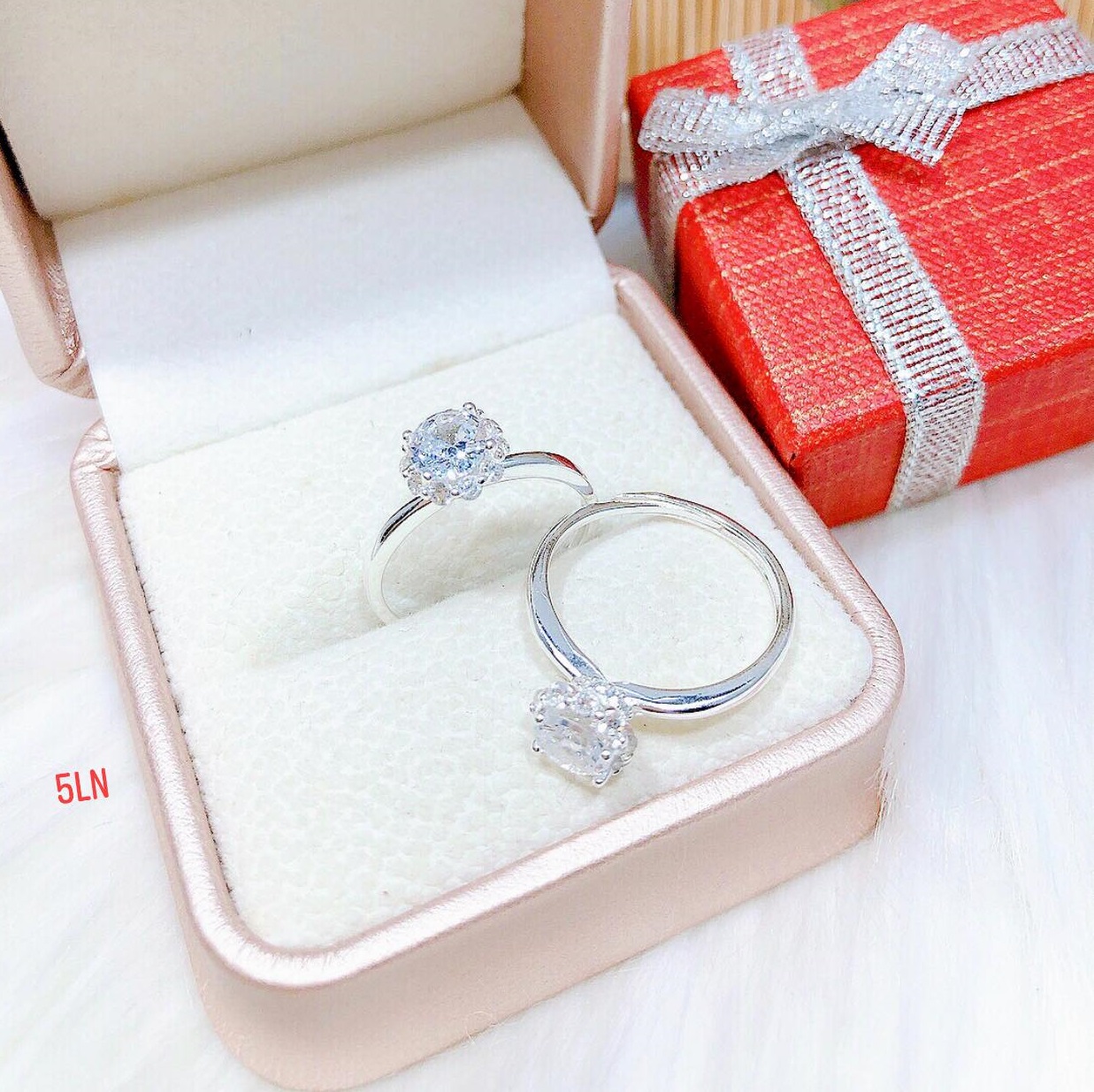 Nhẫn bạc nữ mặt đá thời trang chất liệu bạc s925 MS047