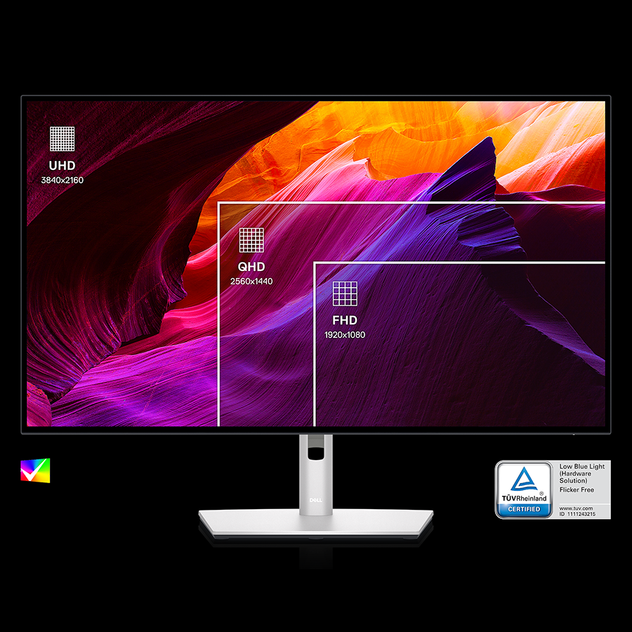 Màn hình máy tính Dell UltraSharp U2723QE 60Hz / 8ms / DP 1.4 / HDMI 2.2 / USB-C 3.2 Gen 2 / Jack Audio / Network ) - Hàng Chính Hãng