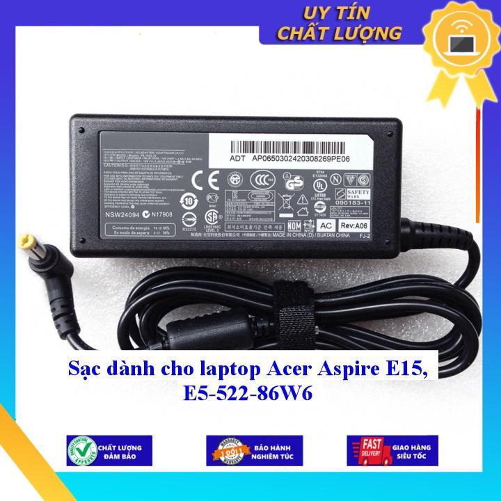 Sạc dùng cho laptop Acer Aspire E15 E5-522-86W6 - Hàng Nhập Khẩu New Seal
