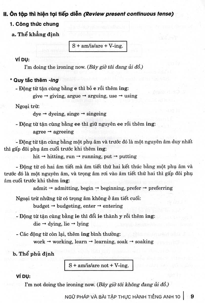 Ngữ Pháp Và Bài Tập Thực Hành Tiếng Anh 10 _HA