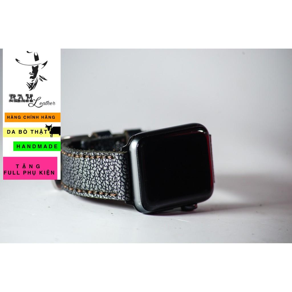 Dây đồng da bò thật handmade RAM classic 1956 steel black