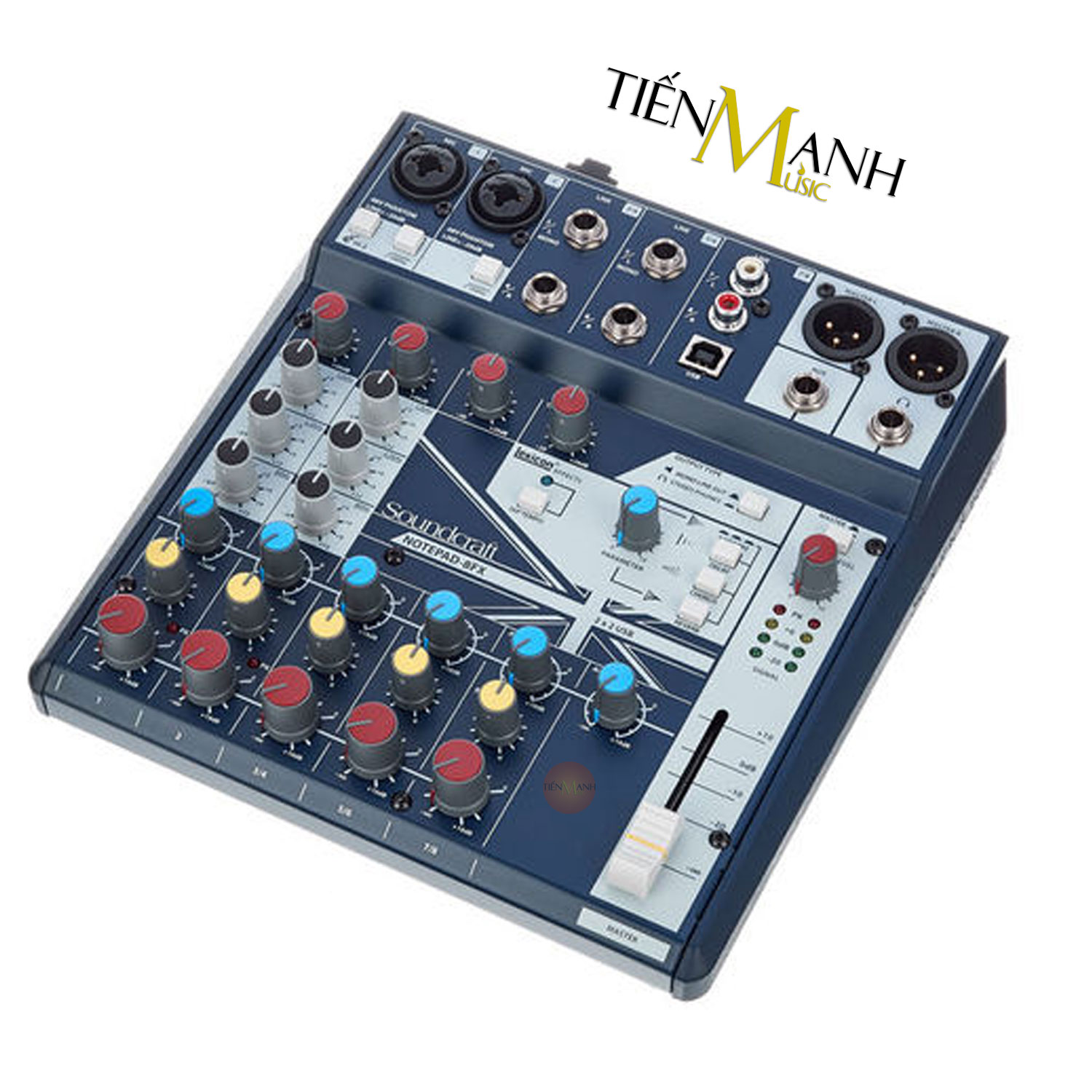 Soundcraft Notepad 8FX Bàn Trộn Mixer 8 Channel Stereo Mixing Console Phòng Thu Studio Mix Notepad-8FX Hàng Chính Hãng - Kèm Móng Gẩy DreamMaker