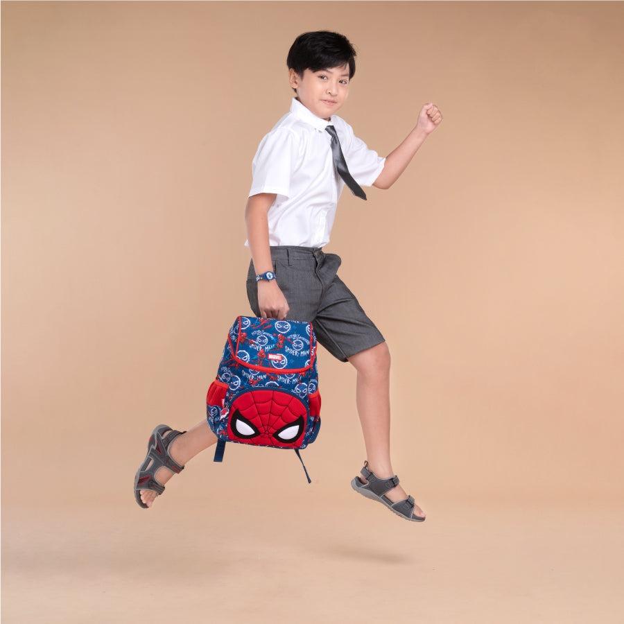 Ba Lô Hoodie - Người Nhện Spider-Man - Clever Hippo BLS3108/BLUE