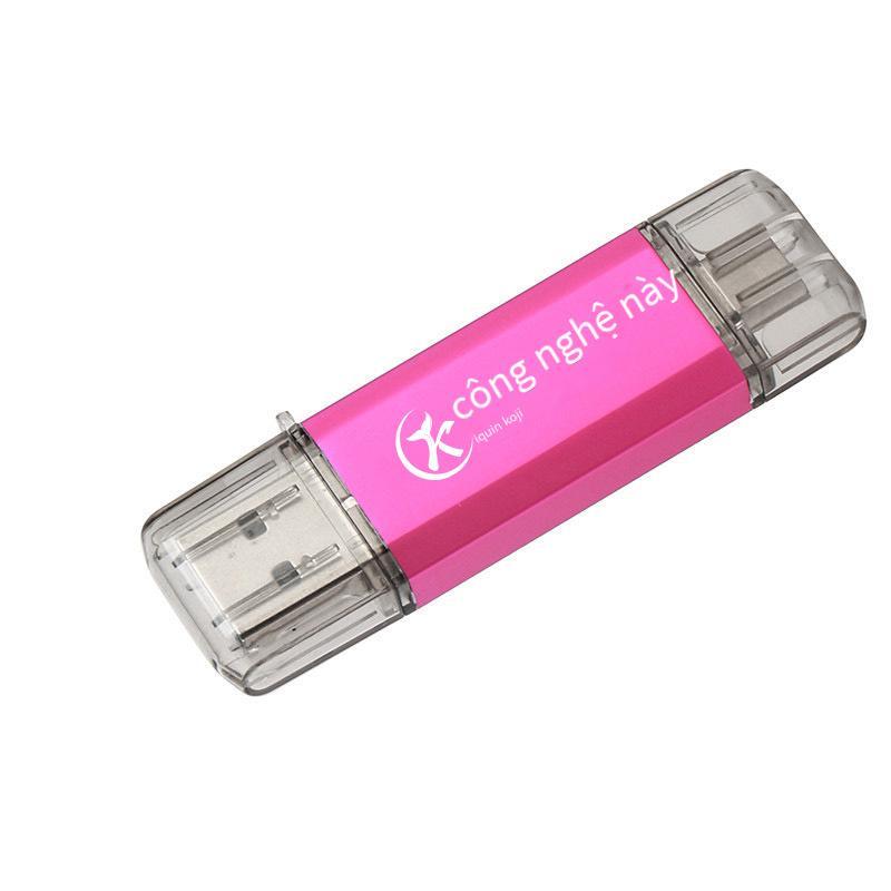 Món quà kinh doanh thuận lợi nhất Đĩa U biểu tượng tùy chỉnh dung lượng lớn 1TB Ổ đĩa flash USB tốc độ cao loại c sử dụng kép cho máy tính và điện thoại di động