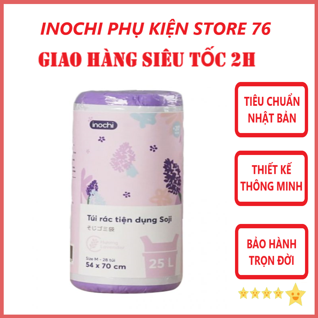 Túi Rác Tiện Dụng Soji Nhiều Hương Nhiều Cỡ Xuất Nhật , EU - Hàng Chính Hãng Inochi ( Tặng kèm khăn lau pakasa) Giao màu ngẫu nhiên