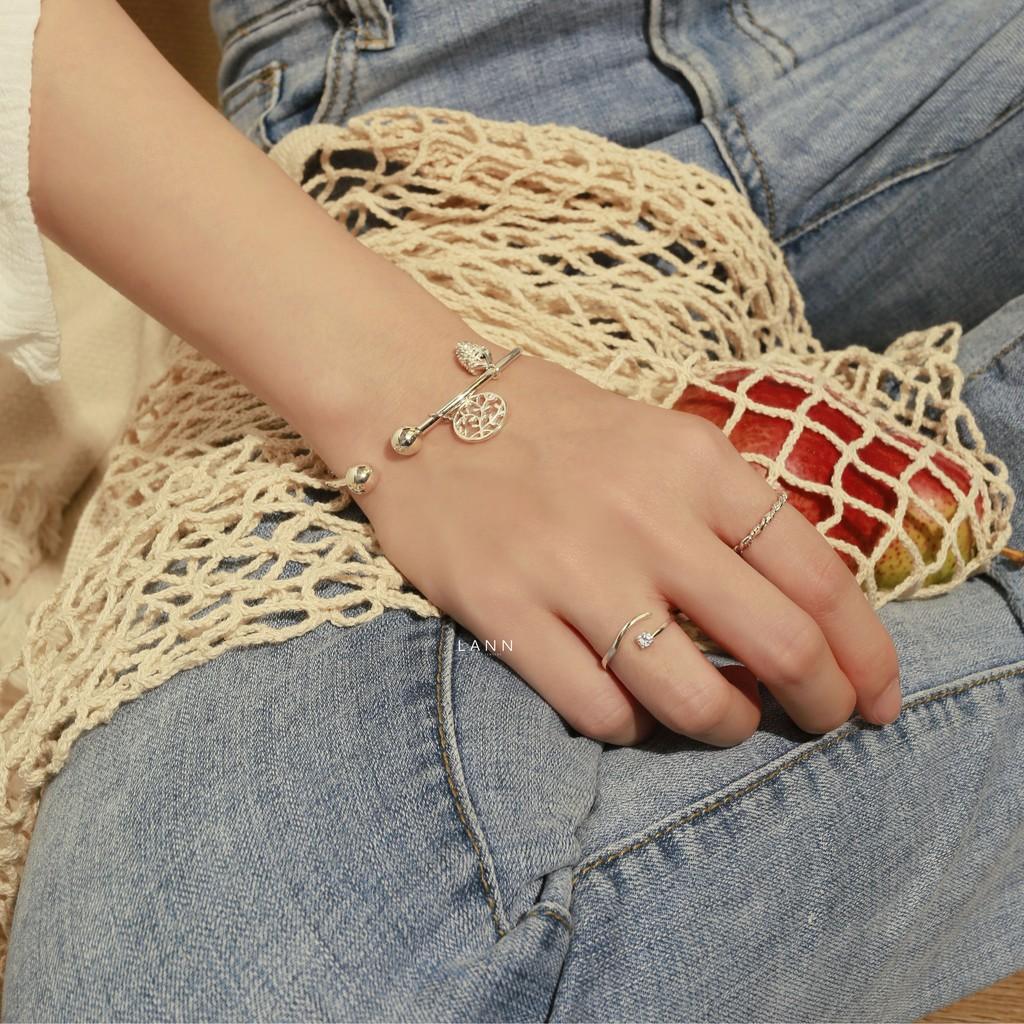 Kiềng Charm Quả Thông – Dây Leo S925 LANN