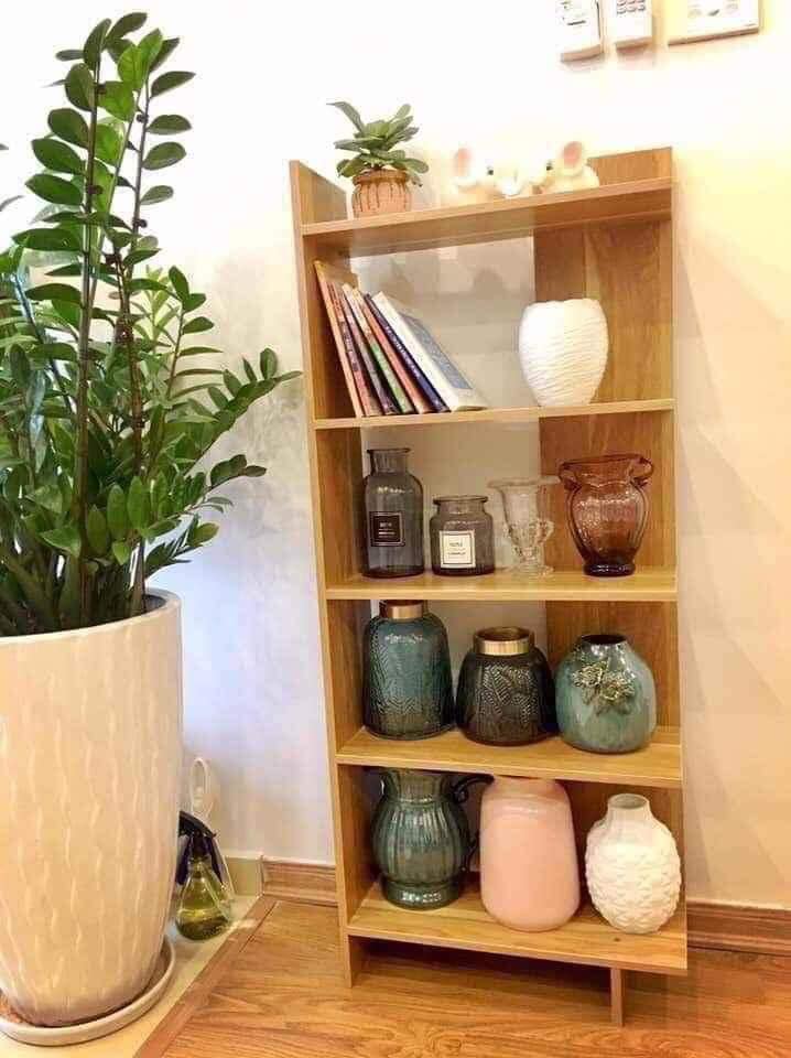 Kệ Gỗ Góc Tường, Kệ Sách, Kệ Để Đồ Đa Năng Tiết Kiệm Diện Tích