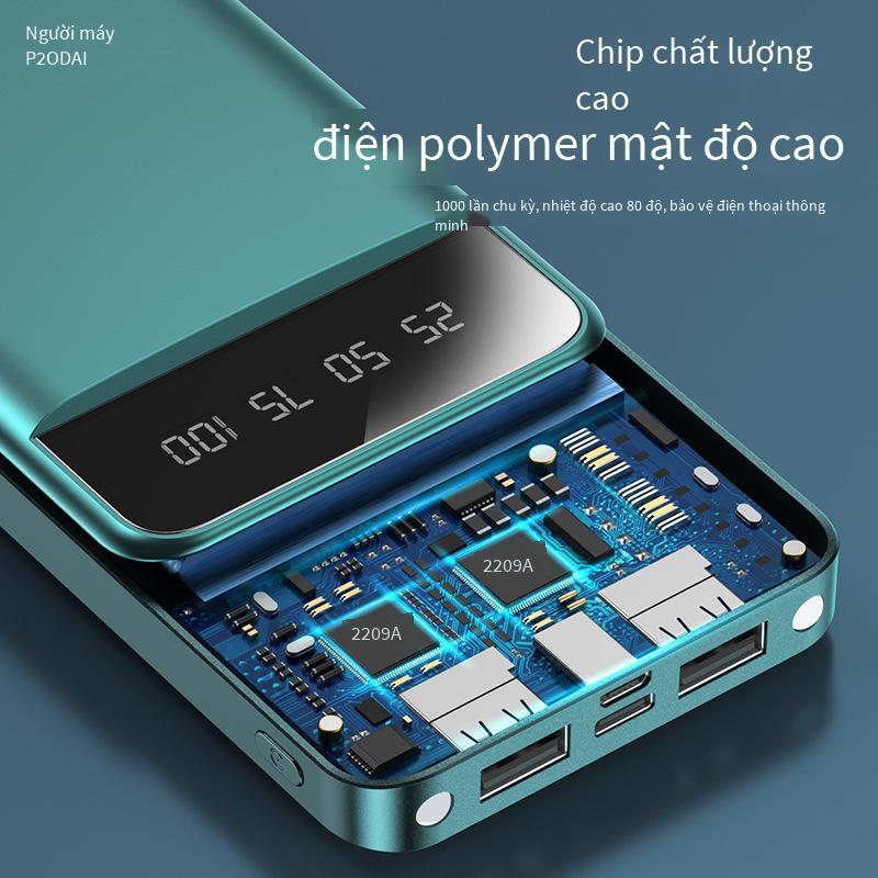 PRODA phong cách mới nhất đi kèm với một dòng nguồn di động 10000 mAh màn hình kỹ thuật số có đèn 4 trong 1 10.000 kho báu sạc điện thoại di động PD-P84