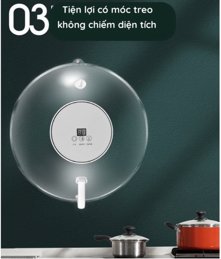 Lồng Đậy Hâm Nóng Thức Ăn khử khuẩn