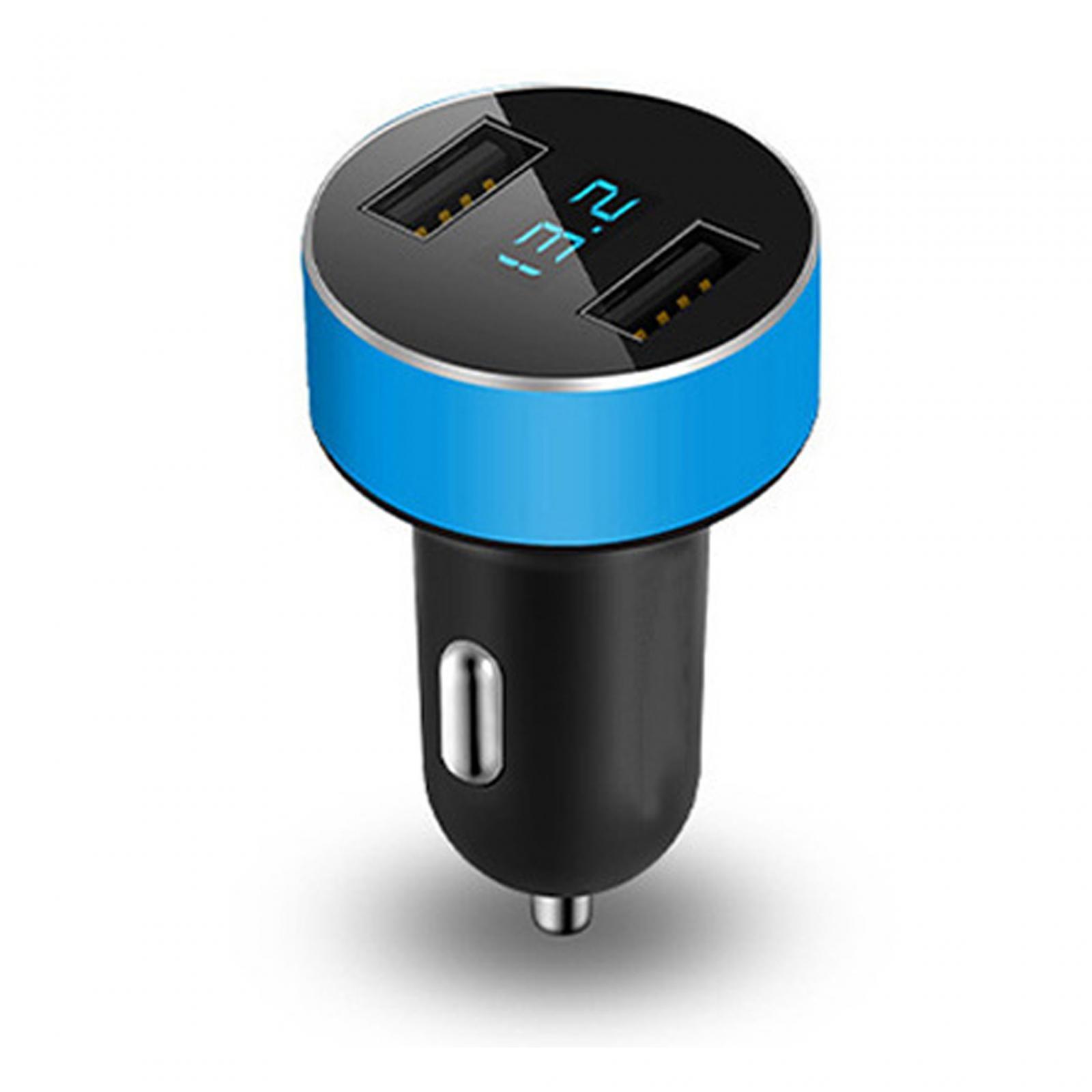 Car Charger with Voltage Dual Ports for Smartphones MP3 Cameras