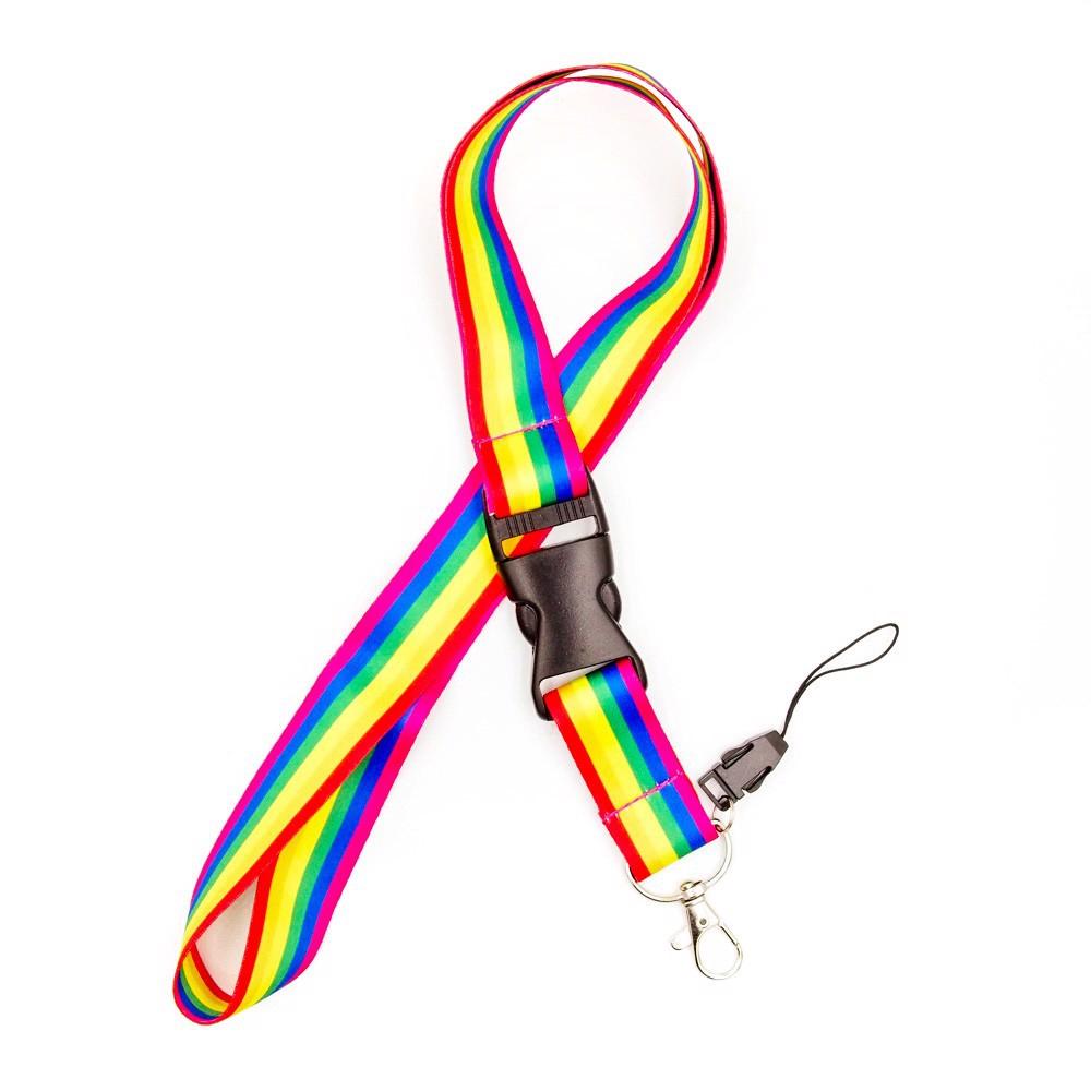 Rainbow Keychain Lanyard - Dây đeo điện thoại móc chìa khóa