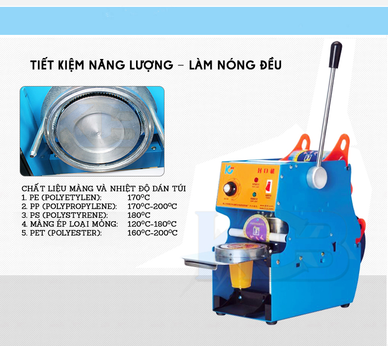 Máy dập miệng cốc trà sữa IC 27