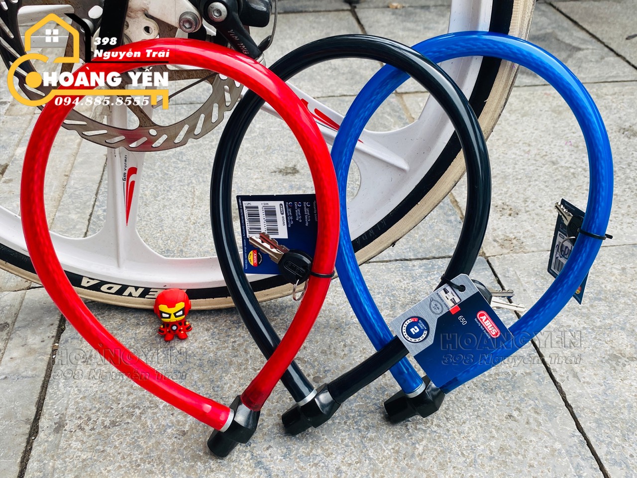 Khóa dây xe đạp ABUS 650/55, khóa xe đạp, khóa dây cửa cổng