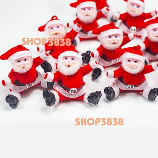 Bộ 10 Ông Già Noel Treo Trang Trí Noel, Cây Thông