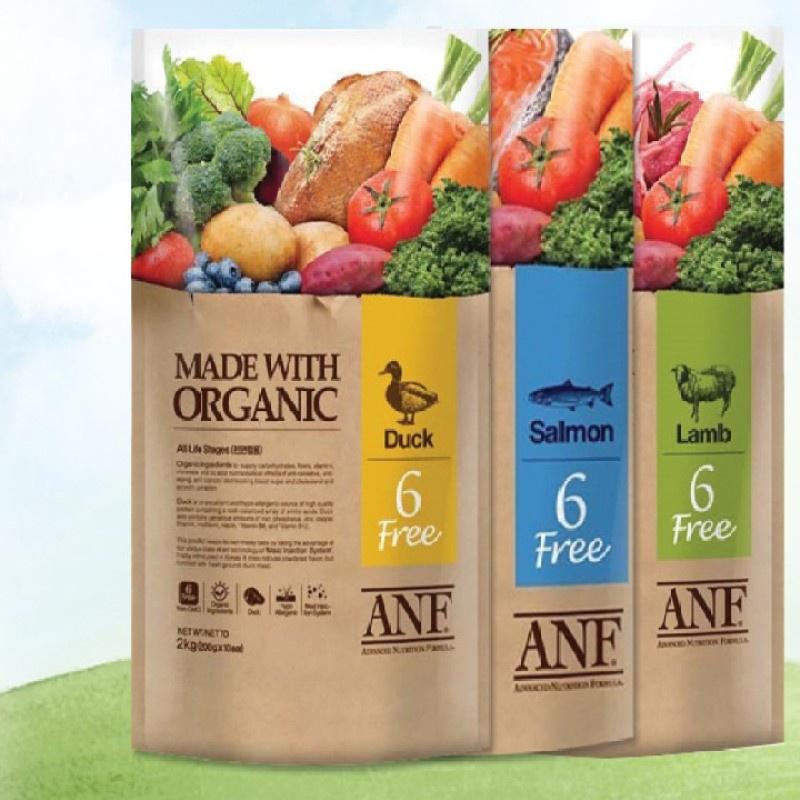 ANF Thức ăn hạt hữu cơ cho chó - 3 VỊ CỪU, VỊT và CÁ HỒI (200gr - 400gr) - NK Hàn Quốc