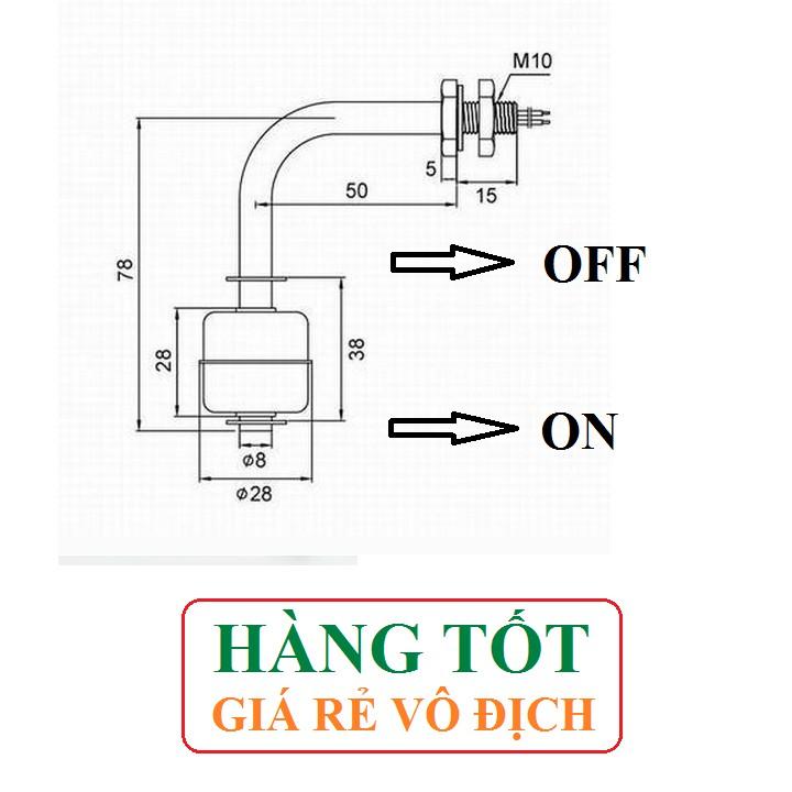 Công tắc phao Inox lắp trong đường ống chống cháy bơm