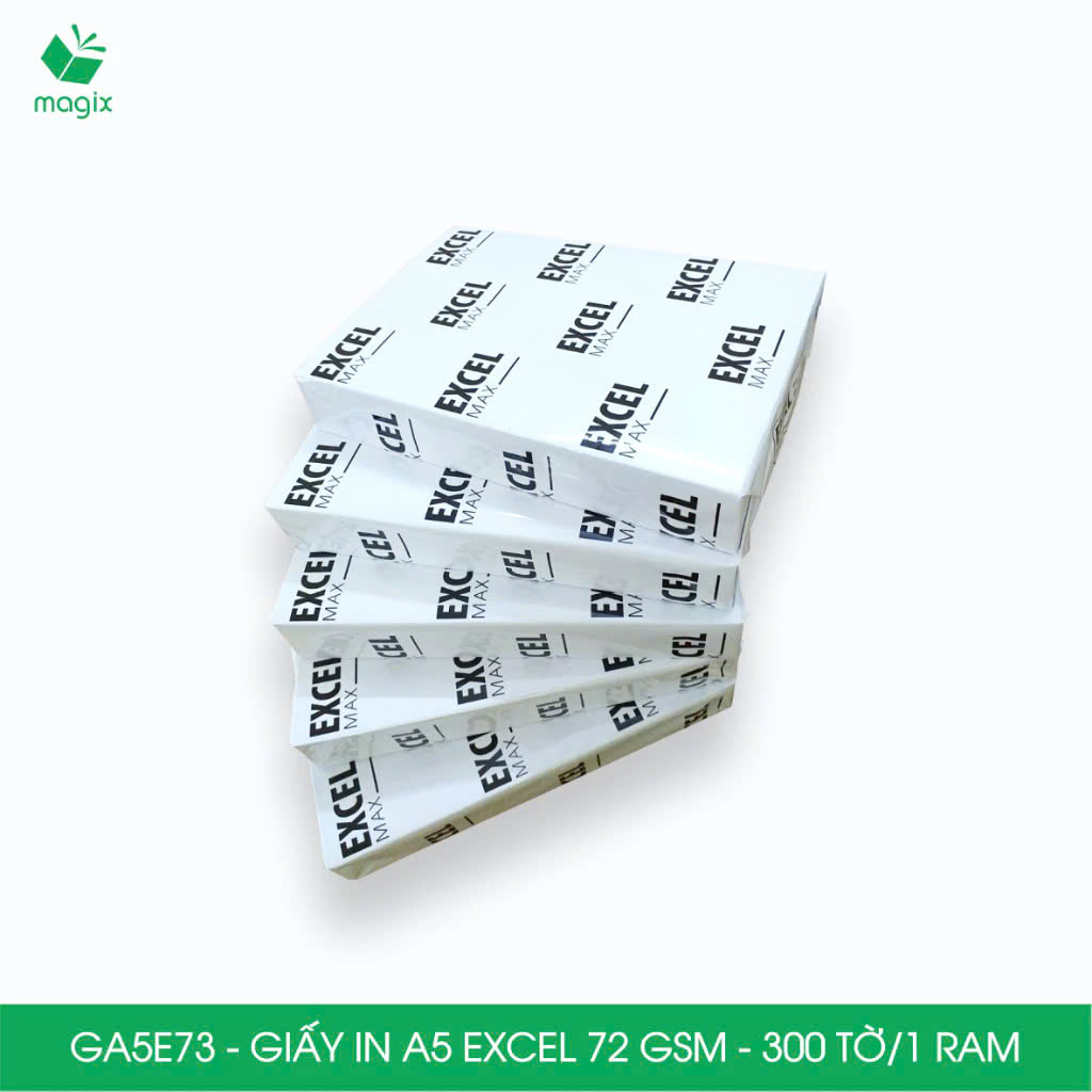 Combo 2 ram Giấy in đơn hàng A5 Excel 72 gsm - Giấy in văn phòng