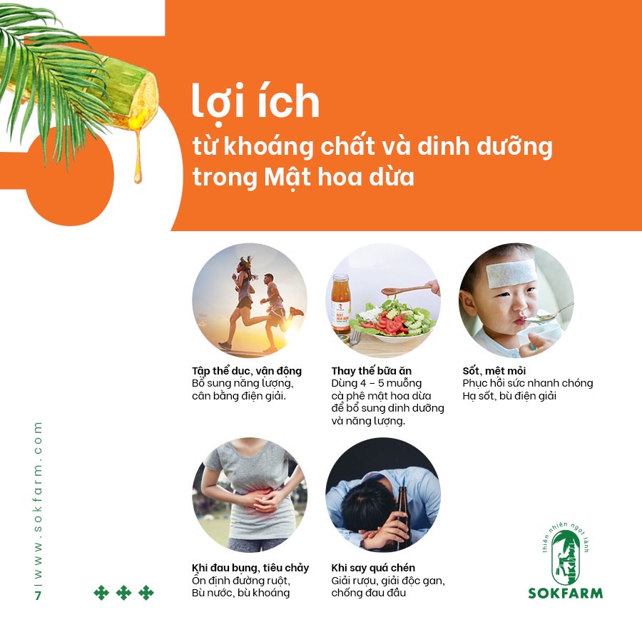 COMBO 2 CHAI MẬT HOA DỪA - SOKFRAM- 500ml - 100% MẬT HOA DỪA NGUYÊN CHẤT