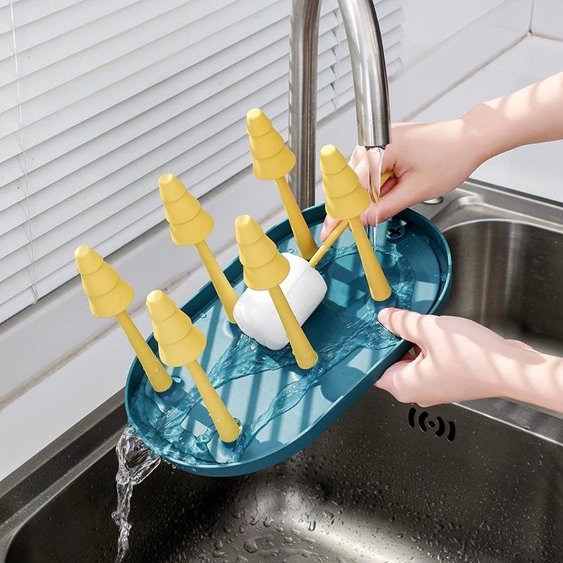 Giá khô chai, giá đỡ nhỏ giọt, giá nhỏ giọt, giá nhỏ giọt, giá đỡ cốc, giá đỡ cốc cho chai thủy tinh pha lê màu vàng