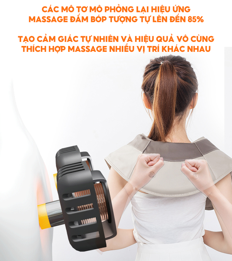 Máy Đấm Lưng Thư Giãn Cổ Vai Gáy Thích Hợp Cho Người Ngồi Nhiều Làm Việc Văn Phòng