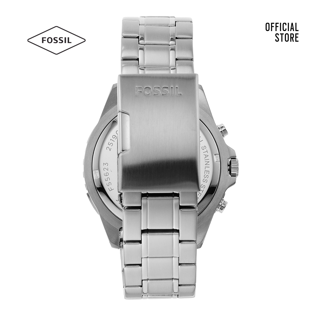 Đồng hồ nam Fossil GARRETT dây kim loại FS5623 - bạc