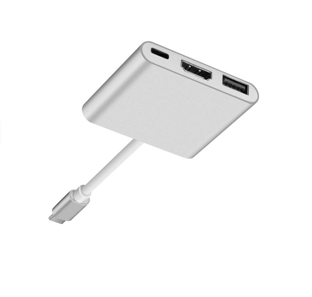 Đế cắm mở rộng ba trong một loại-c sang hdmi phong cách mới nhất Bộ chuyển đổi máy chiếu TV trung tâm trạm nối trung tâm